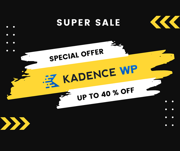 [Live] Kadence Black Friday Deal 2021: [40% OFF]