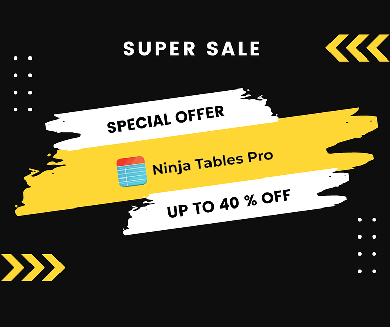 Ninja Tables Pro Black Friday Deal: [up to 40% OFF]