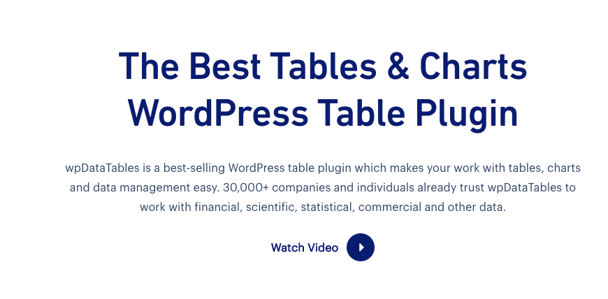 Best Wordpress Table Plugins 4